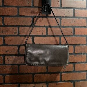 Y2K Liz Claiborne Dark Brown Shoulder Bag